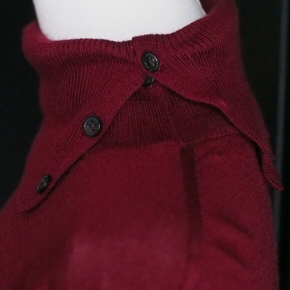 Banana Republic | Burgundy Merino Wool Turtleneck Sweater - Picture 5 of 5